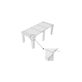 thumbnail of Consola extensible 90x25/211 cm Anea Nogal