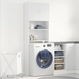 thumbnail of vidaXL Waschmaschinenschrank Weiß 64x24x190 cm Holzwerkstoff