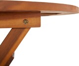 thumbnail of Mesa plegable de jardín de madera maciza de acacia 90x75 cm