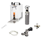 thumbnail of Komplett Set - Zapfanlage, Bierzapfanlage, Bierkoffer, Durchlaufkühler PYGMY 25 LE, 1-leitig Trockenkühler, 30 Liter/h, Green Line, Zapfkopf:ohne