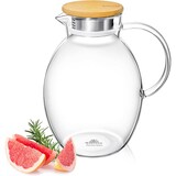 thumbnail of Wilmax Borosilikat Glas Krug mit Bambusdeckel, 2400ml