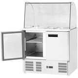 thumbnail of 2-türige Saladette mit Glasaufsatz, 201 Liter Brutto