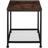thumbnail of tectake Mesa de apoio Derby 45,5x45,5x55,5cm  Madeira Industrial Escura, Rústica