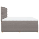 thumbnail of vidaXL Boxspringbett mit Matratze Taupe 200x200 cm Stoff