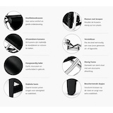 thumbnail of Chaise Longue - Fauteuil - Ligstoel - Ligbed - Stoel - Zwart - Leer - Verstelbaar - Design