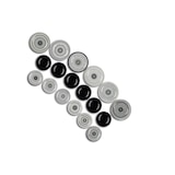 thumbnail of Excelsa servizio piatti 18 pezzi Etnico ceramica nero