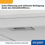 thumbnail of Exquisit Dunstabzugshaube FKH90-2.1 Inox | Kaminhaube | Energieeffizienzklasse C | Inox | 90cm breit | Wandmontag | Aktivkohlefilter
