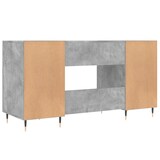 thumbnail of vidaXL Schreibtisch Betongrau 140x50x75 cm Holzwerkstoff