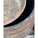 thumbnail of 190L Whiskyfass, Eichenfass geöffnet als Regentonne mit Deckel
