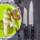 thumbnail of Arcos Cuchillo Santoku Cuchillo Asiático, Hoja con alveolos de Acero Inoxidable NITRUM 170 mm, Mango de Polioximetileno (POM), Color Negro