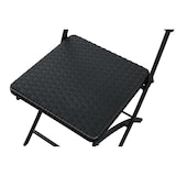 thumbnail of METRO PROFESSIONAL Sedia pieghevole per banchetti Vanimo, acciaio/plastica, aspetto rattan, nero