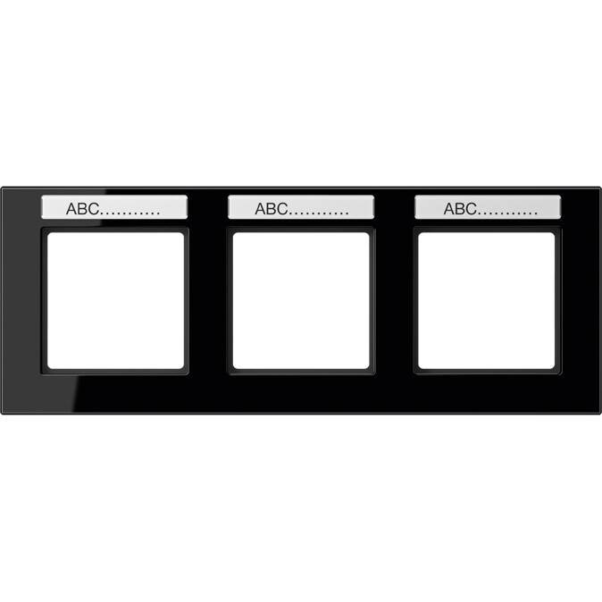 Jung Rahmen 3-f Schriftf.waager AC 5830 BFNA SW AC5830BFNASW