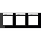 thumbnail of Jung Rahmen 3-f Schriftf.waager AC 5830 BFNA SW AC5830BFNASW