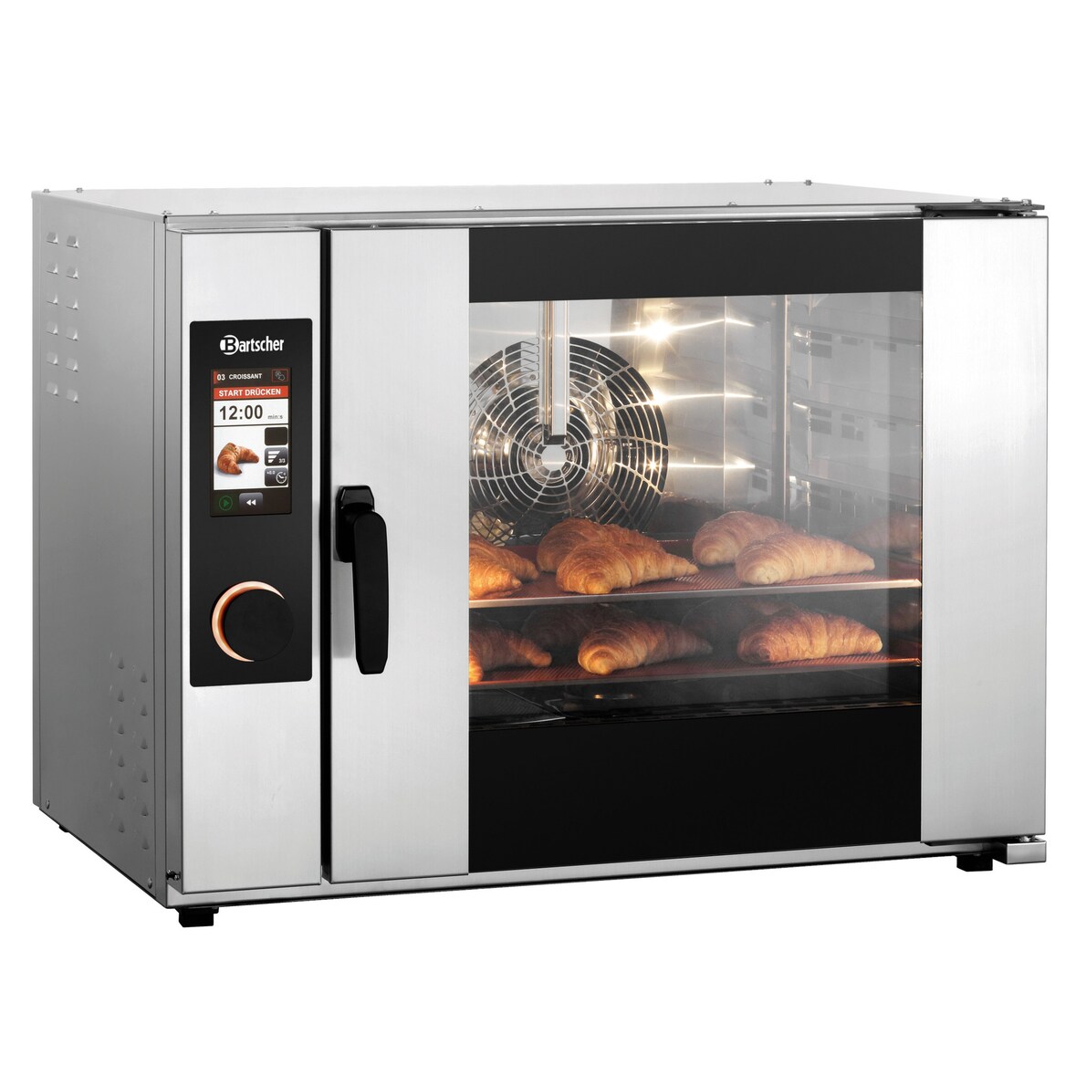 Heteluchtoven | 5 Niveaus (EN600x400) | Elektrisch | 30°C/250°C | 12.1kW (400V) | Bevochtiging (Automatisch) | Touchscreen | 980x900x730(h)mm