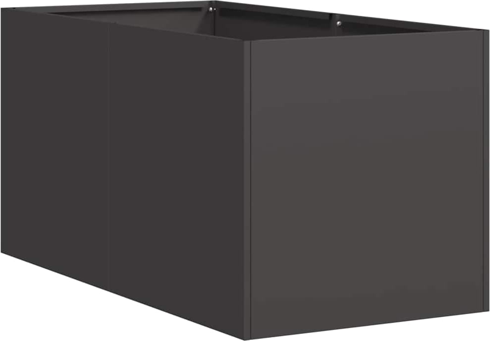 vidaXL Pflanzkübel Schwarz 40x80x40 cm Kaltgewalzter Stahl