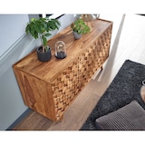 thumbnail of Sideboard  Sheesham Massivholz Anrichte mit Türen & Schubladen : Größe - 141 x 60 x 49 cm