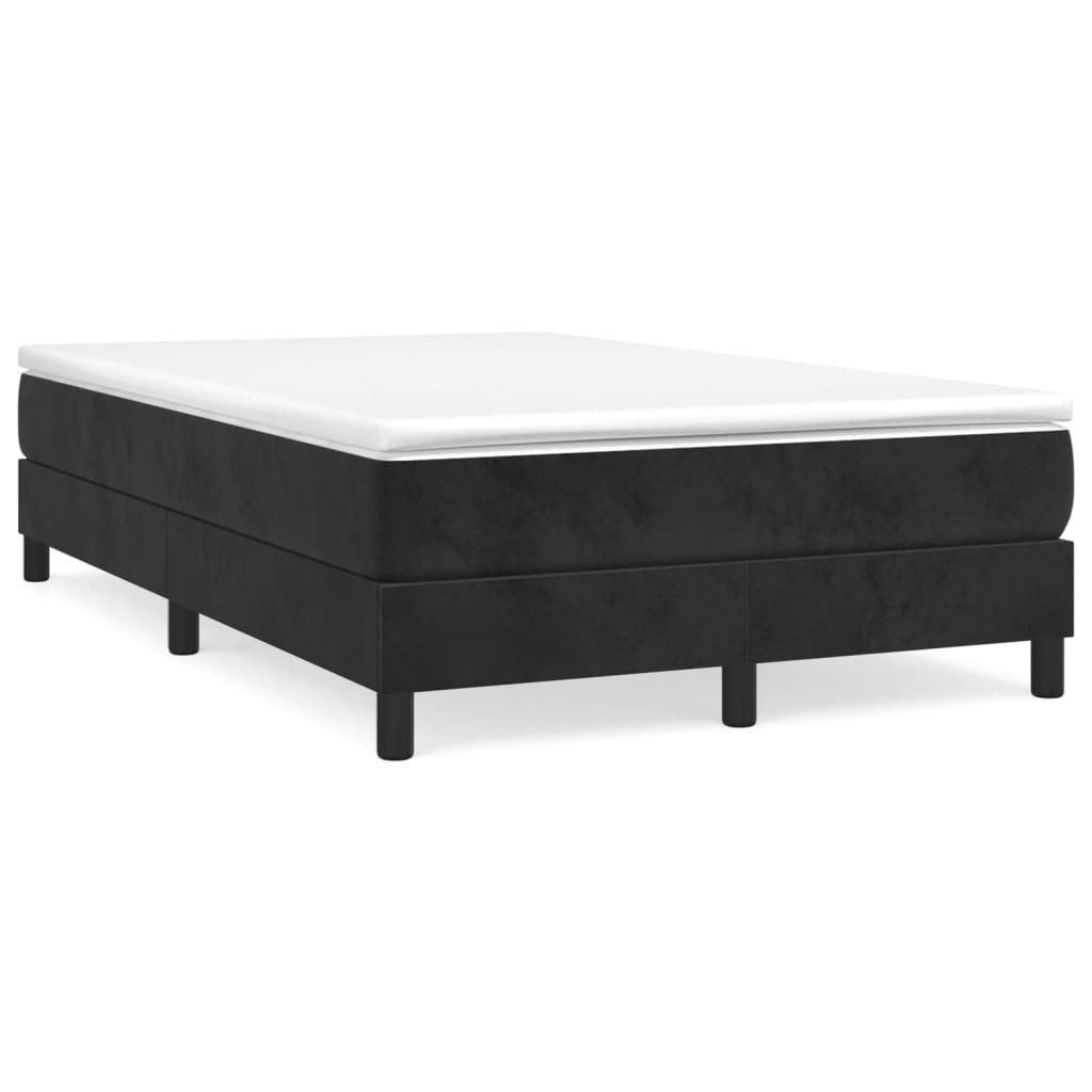 vidaXL Bettgestell ohne Matratze Schwarz 120x200 cm Samt