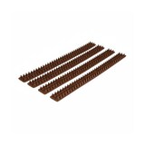 thumbnail of Relaxdays Vogelabwehr 4 Paneele je 49 cm mit Spikes Gesamtlänge 2 m mit jeweils H x B x T 1,7 x 4,2 x 49 cm für, dunkelbraun