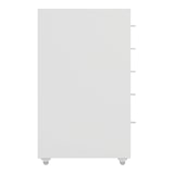 thumbnail of Helloshop26 - Caisson de bureau meuble de rangement pour documents dossiers fournitures de bureau à roulettes avec 5 tiroirs 69 x 28 03_0006328