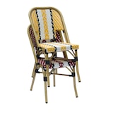 thumbnail of METRO PROFESSIONAL Chaise Pigalle, empilable, aluminium / rotin PE, jaune