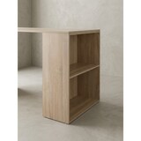 thumbnail of Schreibtisch mit Regal `Brenta`: Spanplatten, variable Regalhöhen. Beige, 120x53x120 cm | Kadima Design