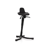 thumbnail of Taburete / silla de trabajo TOP WORK 34 PU negro espuma marco métalico hjh OFFICE