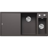thumbnail of BLANCO AXIA III 6 S Einbauspüle, SILGRANIT, Felsgrau, Becken Rechts, Excenter