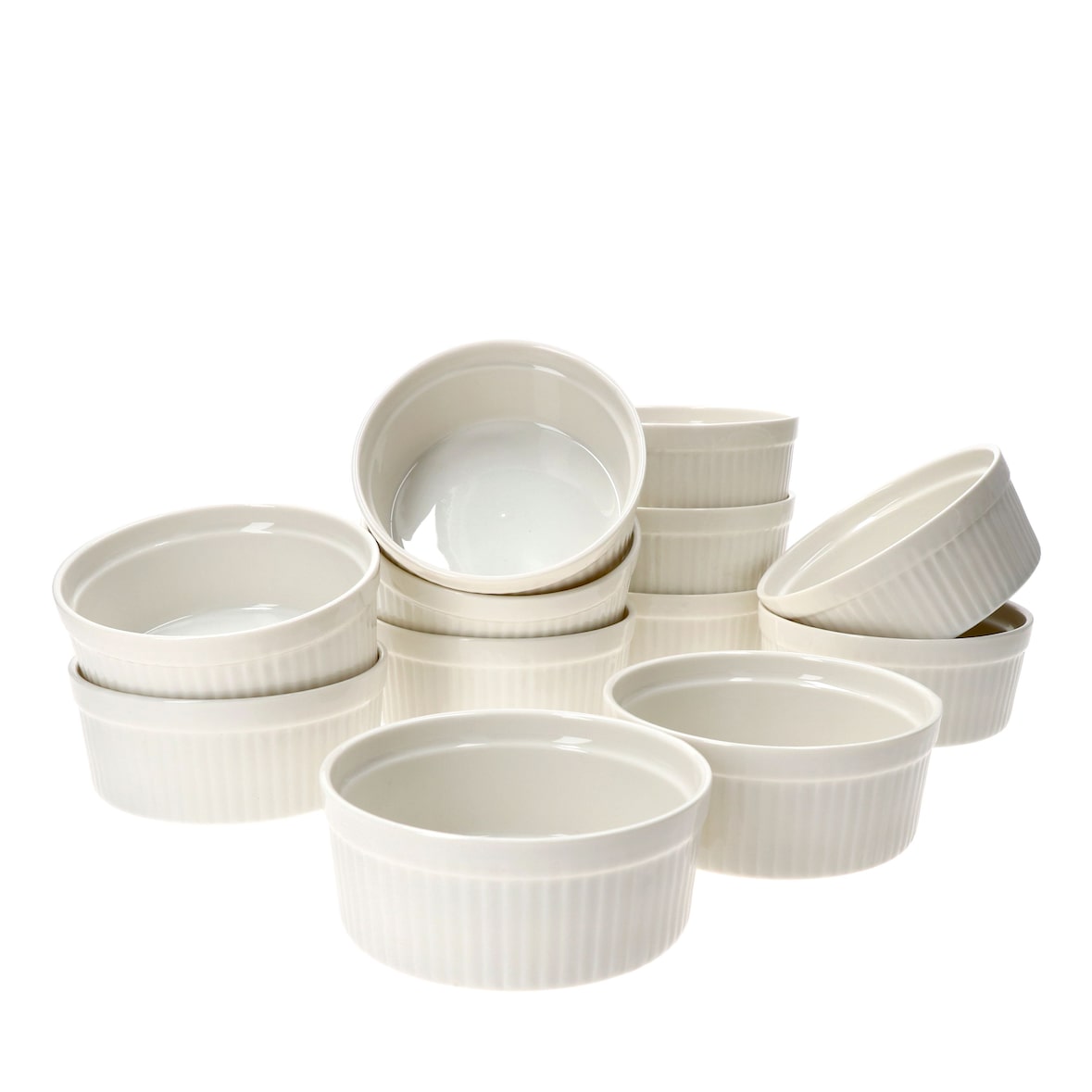 12er Set Creme Brulee Schale Bianca 12,5x5cm weiß - 24302129