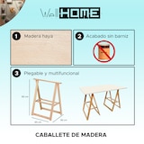 thumbnail of WellHome - Cavalletto alto in faggio H83 cm - finitura non verniciata