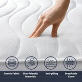 thumbnail of The White Stone Einzelne Matratze 105x195 Basic, Antibakteriell, Anti-Milben, Anti-Allergie.| Höhe 20 cm | Made in Italy