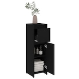 thumbnail of vidaXL Badezimmerschrank Schwarz 30x30x95 cm Holzwerkstoff
