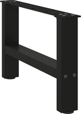 thumbnail of vidaXL Couchtischbeine Schwarz 2 Stk. 50x(30-31) cm Stahl