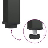 thumbnail of vidaXL Highboard Schwarz 90x40x180 cm Glas und Stahl