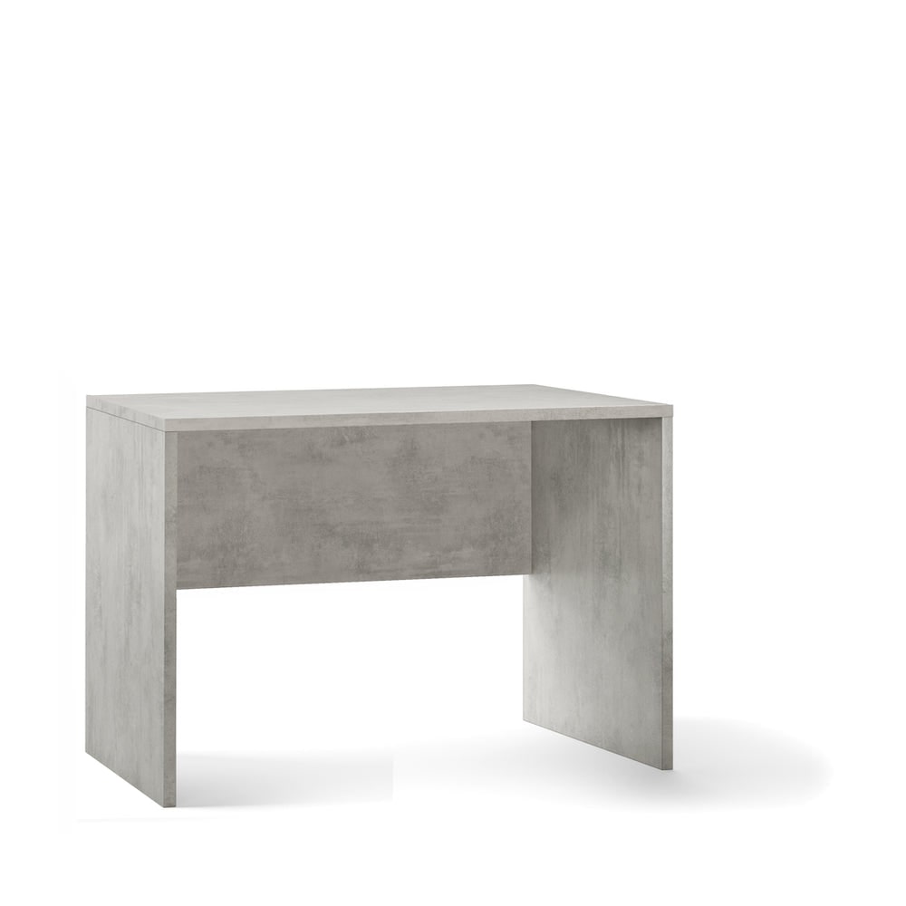 SARMOG SCRIVANIA L120 IN KIT in truciolare nobilitato color cemento