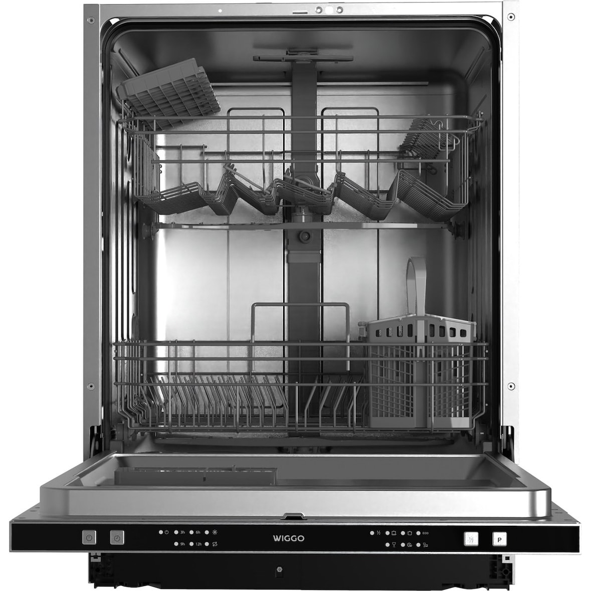 Wiggo WD-B6126E(X) Inbouw Vaatwasser - 60 cm - Roestvrijstaal