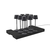 thumbnail of Lumisky 9 Lampes de table EMILY Gris + base de chargement Acier Gris anthracite
