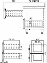 thumbnail of vaiotec TOPLINE Tiefkühltisch / 3-fach GN1/1 mit 2 Schubladen / 2 Türen, 1795 x 700 mm