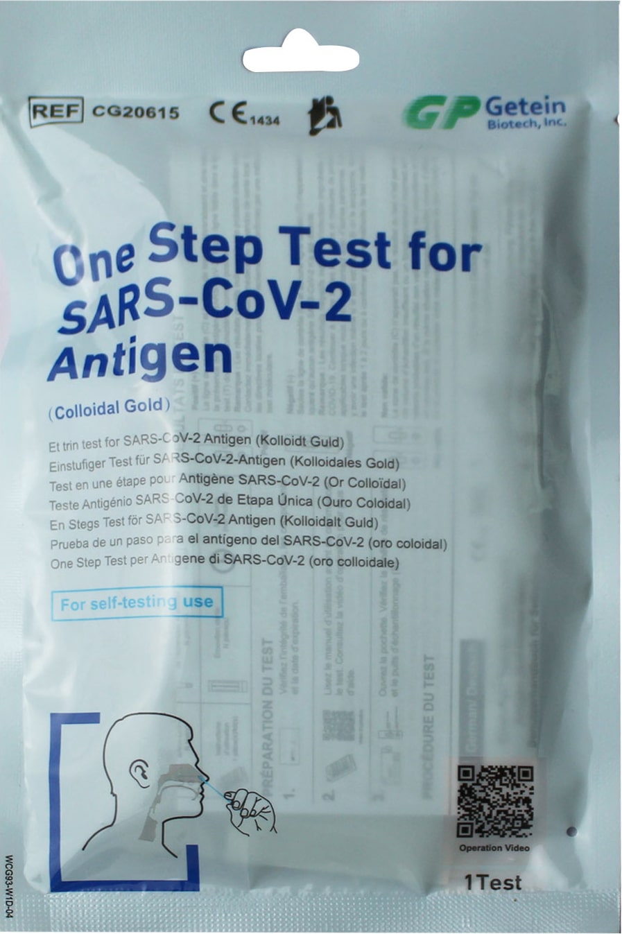 40 Stück Getein Biotech Laientest, Gültigkeit bis Gültigkeit bis 13.01.2024, BfArM:AT1257/21, SARS-COV-2 Antigen Schnelltest zur Selbstanwendung