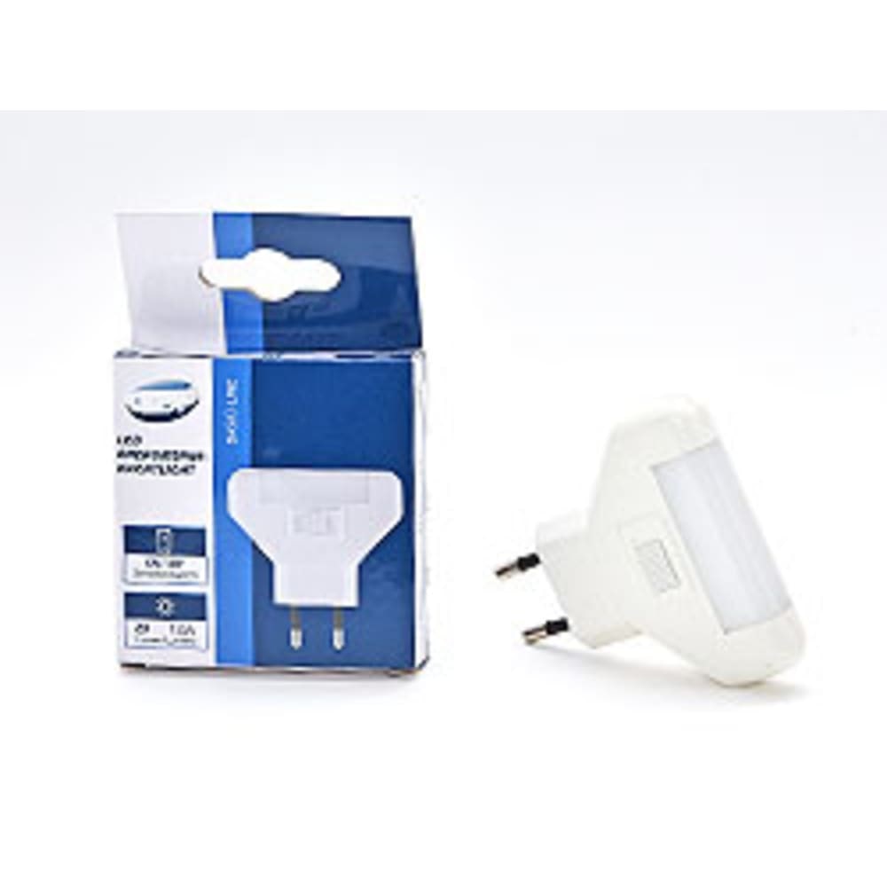 Nachtlicht LED mit Schalter 1,0 W, Weiß - Dimmbar, energiesparend für Schlafzimmer, 1 Stück