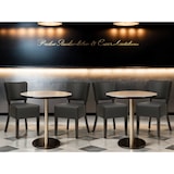 thumbnail of METRO PROFESSIONAL Gestoffeerde restaurantstoel Jack, set van 2, beukenhout/kunstleer, zwart