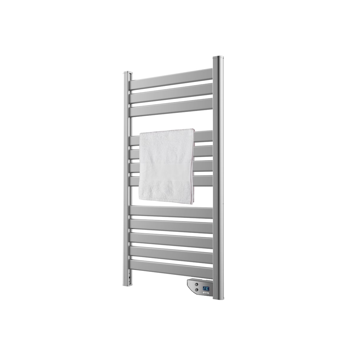 Toallero Eléctrico EVVO C500 Acero, 450W, hasta 8 m2, eficiente y silencioso, seguridad sobrecalentamiento, antisalpicaduras, modo 2 horas