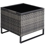 thumbnail of tectake Conjunto de ratán Ostuni  gris - 404301