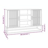 thumbnail of vidaXL Sideboard Weiß 105x30x65 cm Holzwerkstoff