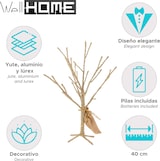 thumbnail of WellHome - Baumschmuck 6x40cm mit 30 LED Lichtern in Goldfarbe