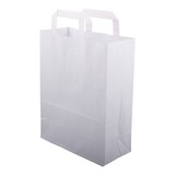 thumbnail of 2000 Papiertragetaschen 220 + 100 x 360 mm braun stabile 80 g/m² Grammatur Papiertüten Geschenktüten BB-Verpackungen