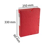thumbnail of Exacompta - Réf. 50915E - 10 boites de classement Exabox Dos 60mm Carte lustrée Scotten - A4 - Rouge
