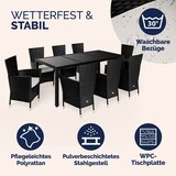 thumbnail of CASARIA® Polyrattan Sitzgruppe mit WPC Tisch 8+1 Schwarz