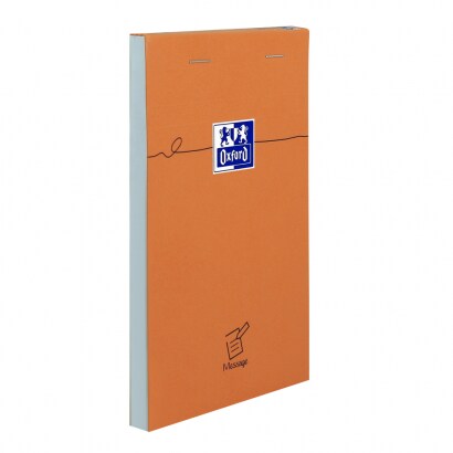 Lot de 10 Bloc Orange Message agrafé 11x17 160p./80 feuilles 80g/m², message