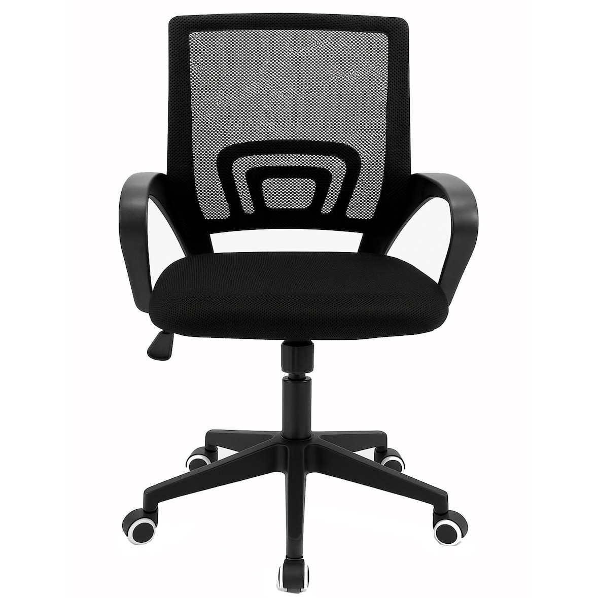 Silla de Oficina o Escritorio ergonómica con Soporte Lumbar, Malla Transpirable, Regulable en Altura, Ruedas antiarañazos -