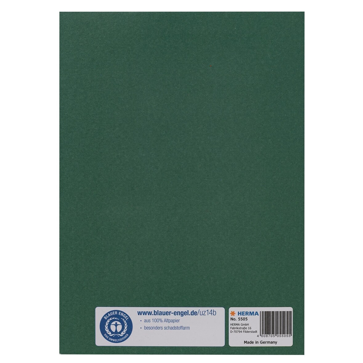 5505 Heftschoner Papier A5 dunkelgrün